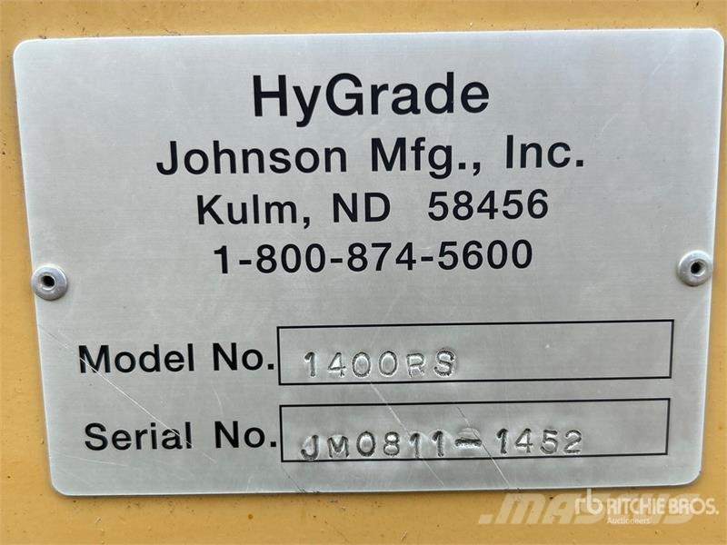 HyGrade 1400RS 2 Tire Hydraulic 14 ft Pull Scraper Скрепери