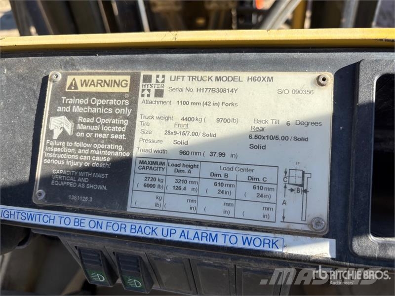 Hyster H60XM Forklift trucks - others