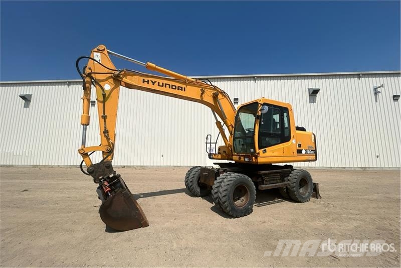 Hyundai 140W-7 Wheel Excavator Excavadoras de ruedas