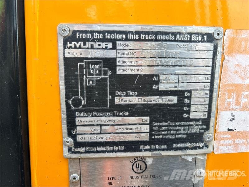 Hyundai HLF25-5 Другие складские механизмы