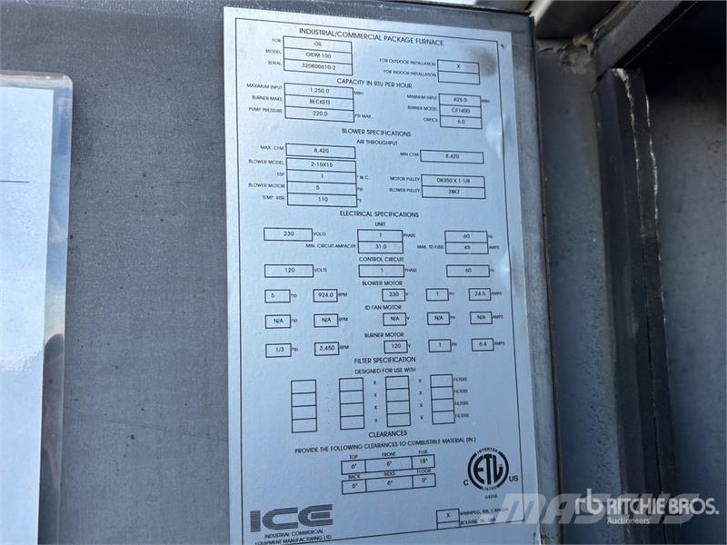  ICE OIDM100 Space Heater Kühl- und Heizsysteme