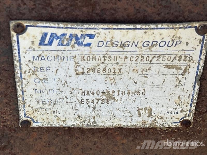 IMAC 85 in Q/C Excavator Chuck Blade - Fits Komatsu PC2 Lame