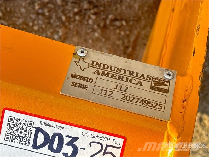 Industrias America J12 144 in Snow Pusher Andre komponenter