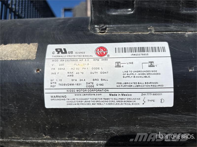 Ingersoll Rand 21 cfm Mobile 60 L Air Compressor Kompresory