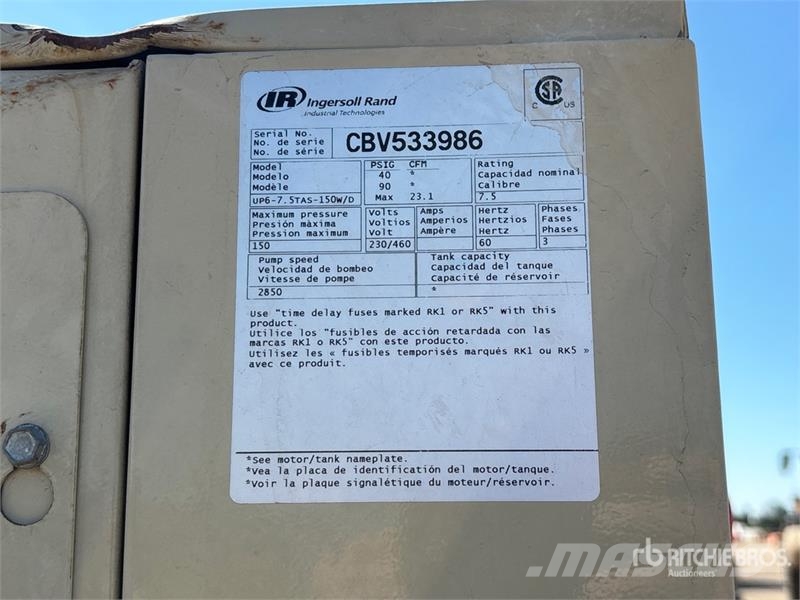 Ingersoll Rand Air Compressor Воздушные компрессоры