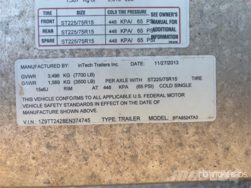 Intech BTA8524TA3 24 ft x 102 in Portable T/A Mobi Other