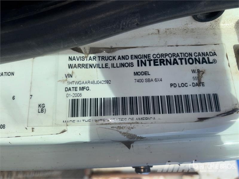 International 7400 Tippbil
