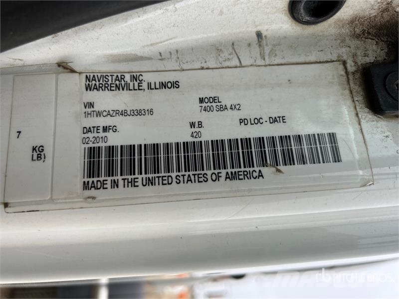International 7400 SBA 4x2 Snow Plow Truck Municipal/vehicul cu uz general