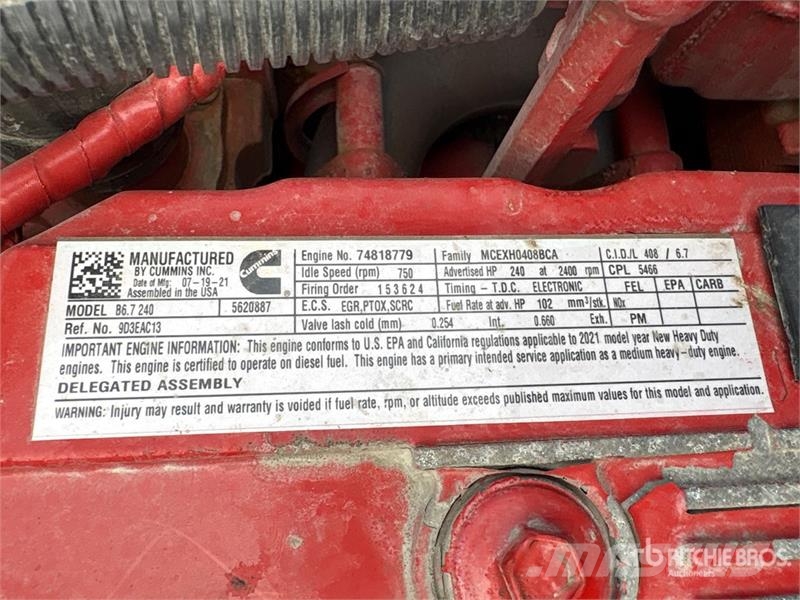 International MV 607 4x2 Freight Van Truck Furgons