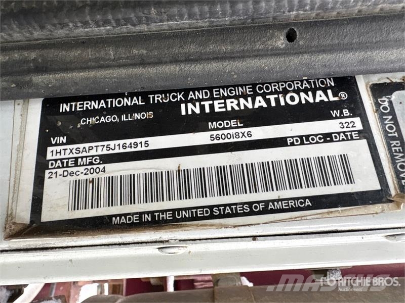 International Paystar 5600i 8x6 Coil Tubing Reel Truck Vehicule de recuperare