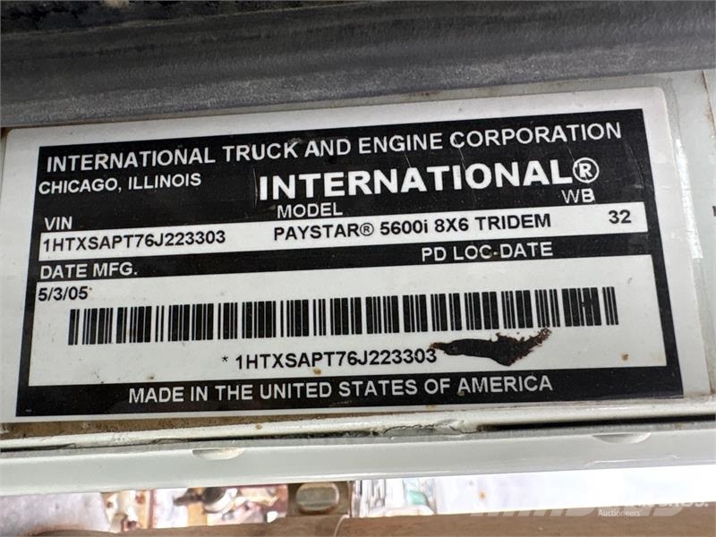 International Paystar 5600i 8x6 Coil Tubing Reel Truck Vehicule de recuperare