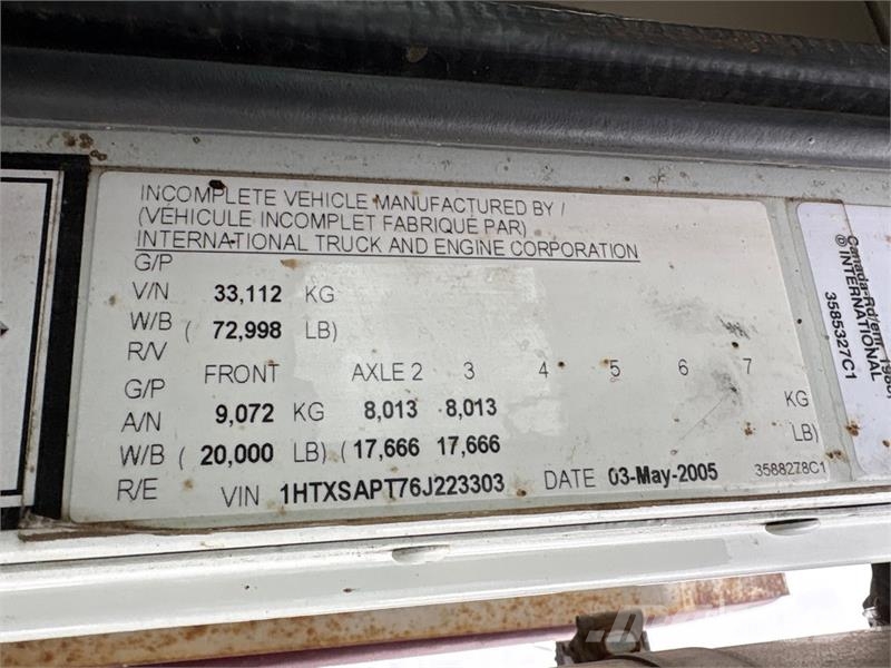 International Paystar 5600i 8x6 Coil Tubing Reel Truck Vehicule de recuperare