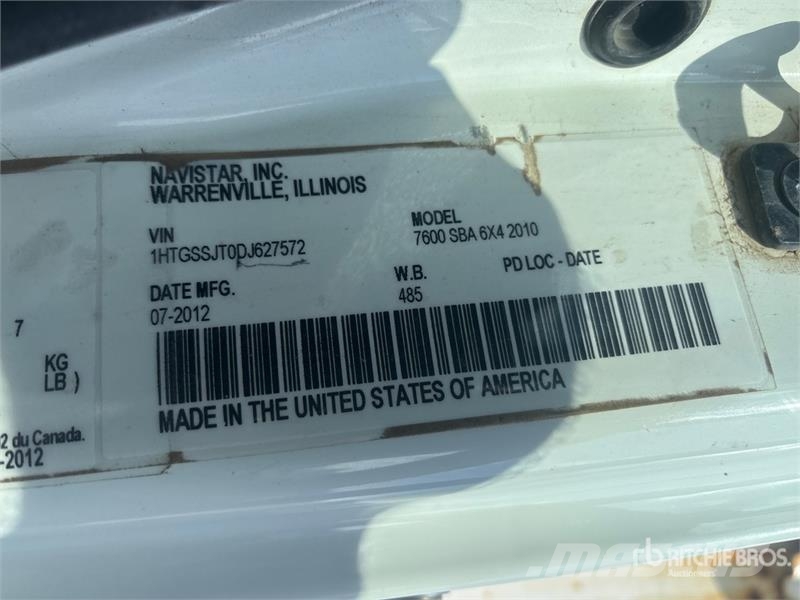 International WorkStar 7600 Camiones bañeras basculantes o volquetes