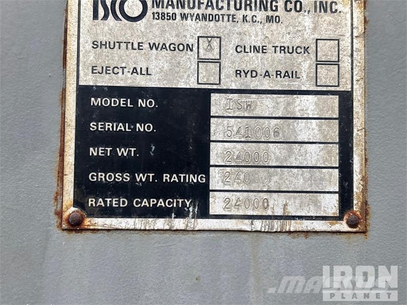 Isco ISW Rail Car Mover Andre komponenter