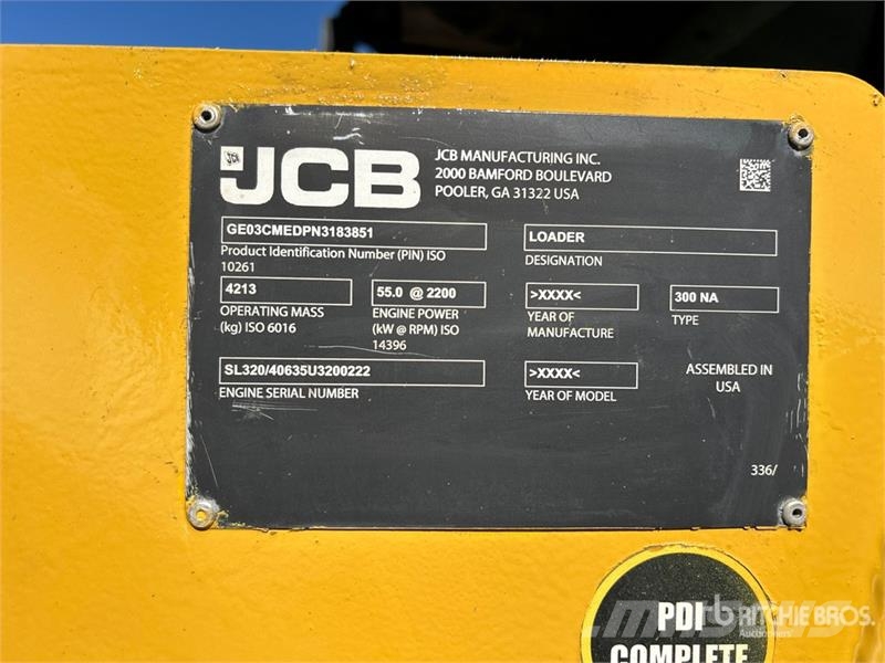 JCB 300 NA Skid Steer Loader Skid steer loaders