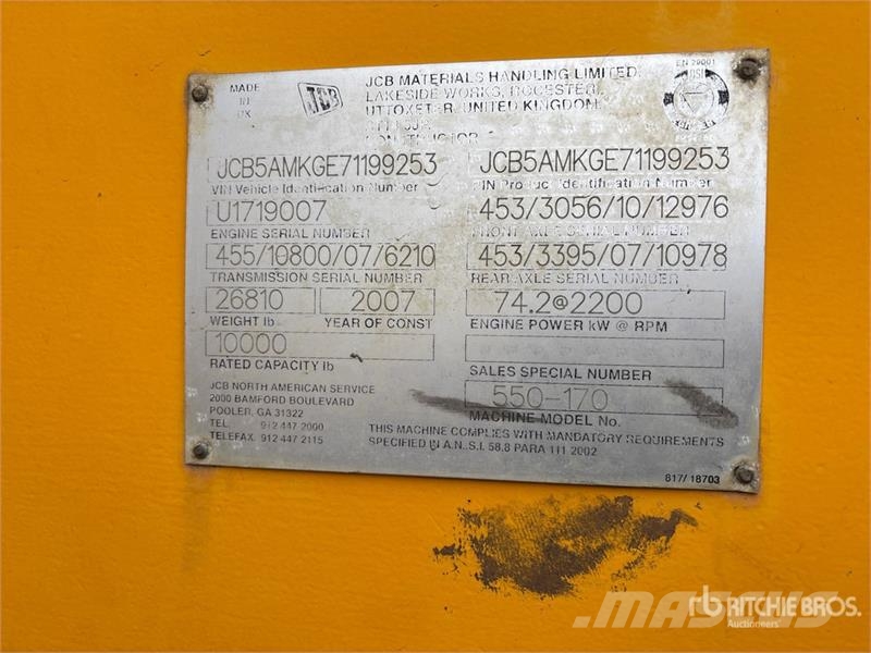 JCB 550-170 Teleskopiniai krautuvai