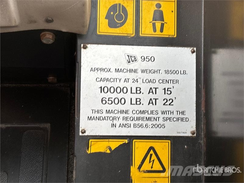 JCB 9504 10000 lb 4x4 Rough Terrain Forklift Elevatore per esterni