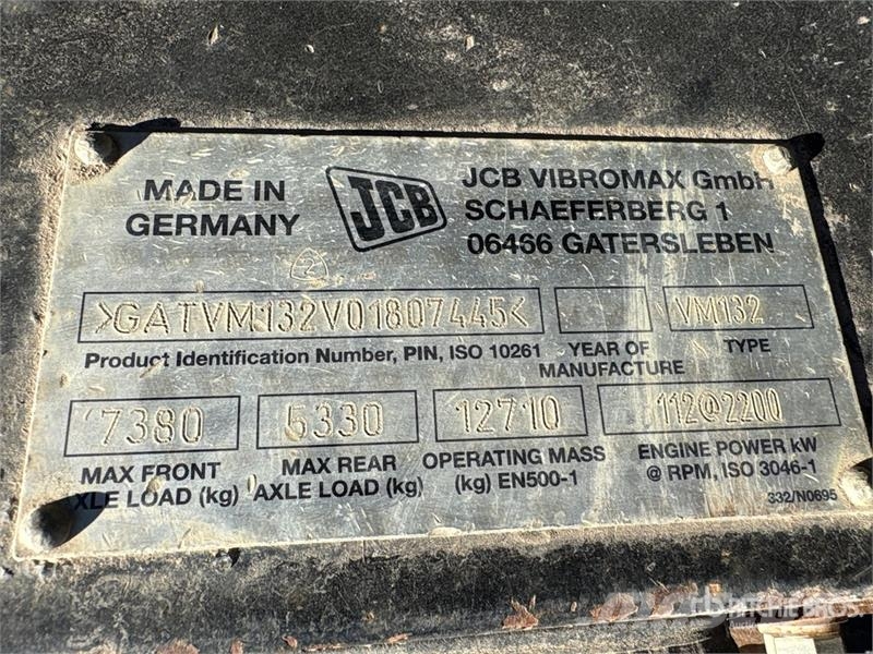 JCB VM132 Padfoot Drum Compactor Walzenzüge
