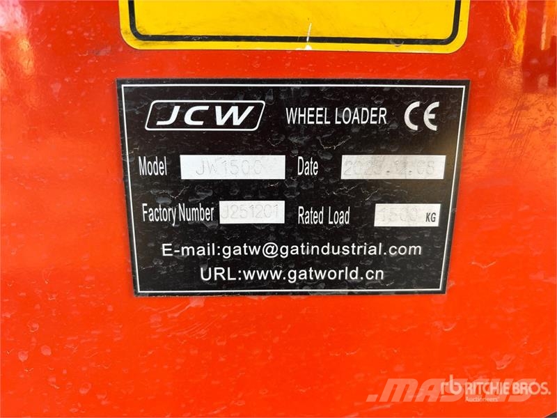JCW JW1500 Wheel Loader Iekrāvēji uz riteņiem