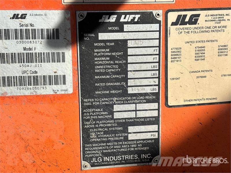 JLG 450AJ Series ll Iseliikuvad poomtõstukid