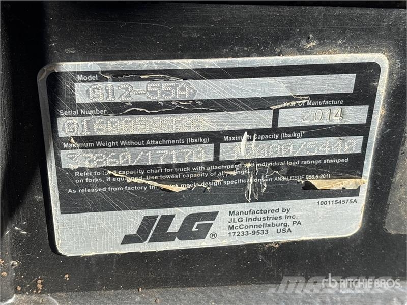 JLG G12-55A 伸缩臂叉装车|叉装车