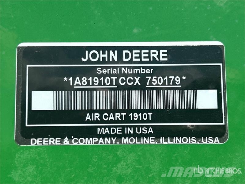John Deere 1910 Mechanické sejačky