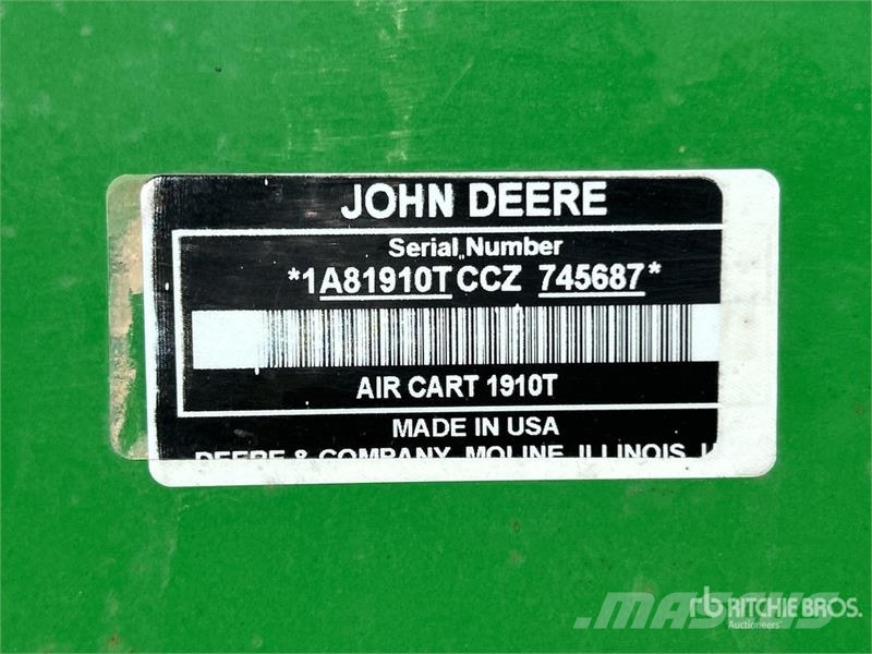 John Deere 1910 430 bu Tow-Between Air Cart (Inoperable) Kylvökoneet