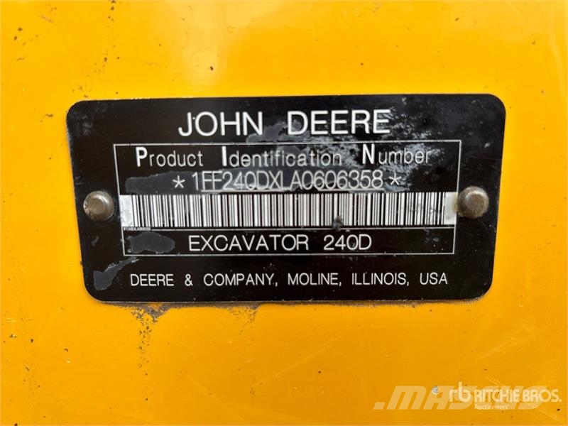 John Deere 240D Kāpurķēžu ekskavatori