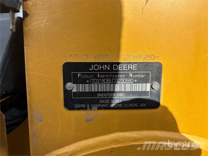 John Deere 318D Skid steer loaders