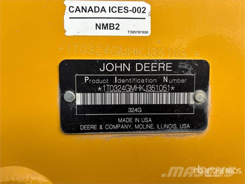 John Deere 324G Two-Speed Skid Steer Loader Skid steer loderler