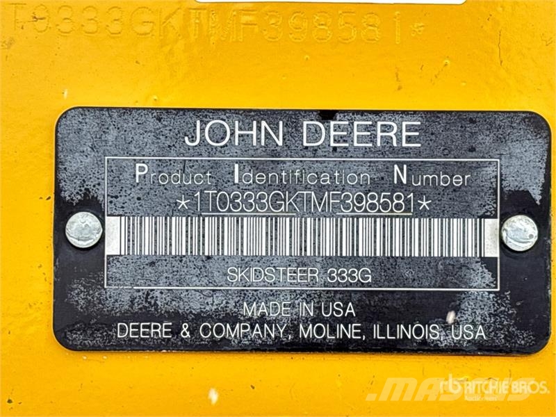 John Deere 333G Skid steer loderler