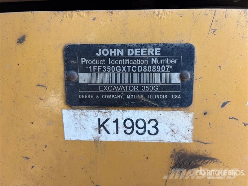 John Deere 350G LC Tracked Excavator Гусеничні екскаватори