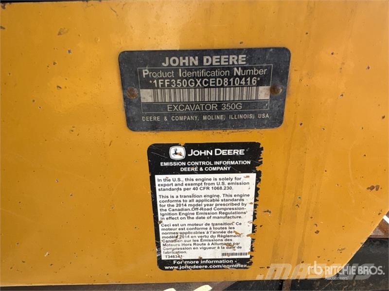 John Deere 350GLC Tracked Excavator حفارات زحافة