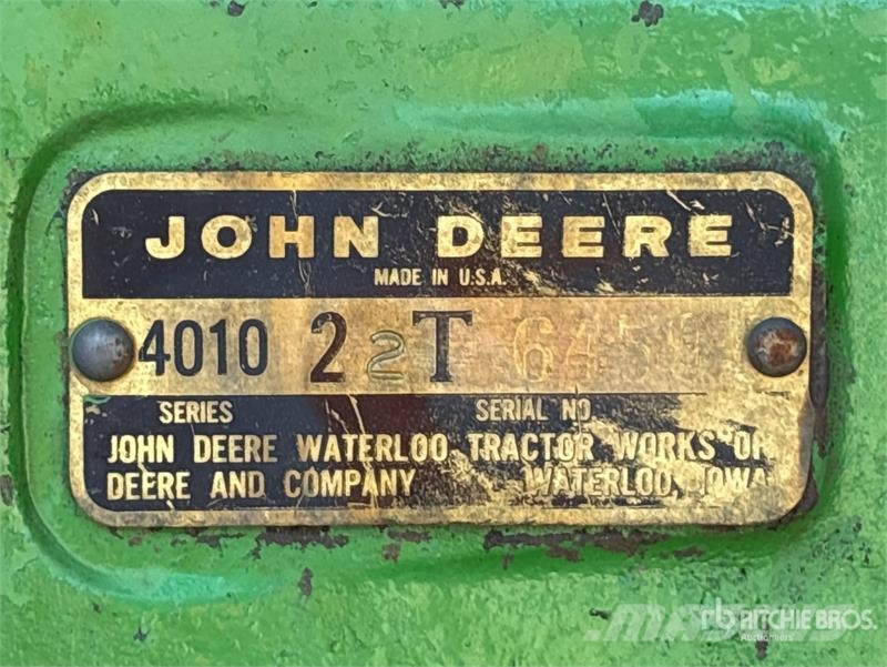 John Deere 4010 22T 2WD Utility Tractor 소형 트랙터