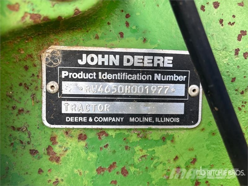 John Deere 4650 2WD Tractor الجرارات