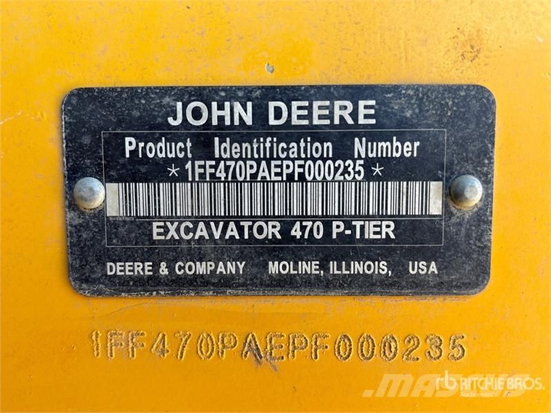 John Deere 470 P-Tier 大型油圧ショベル12t以上(パワーショベル・ユンボ)