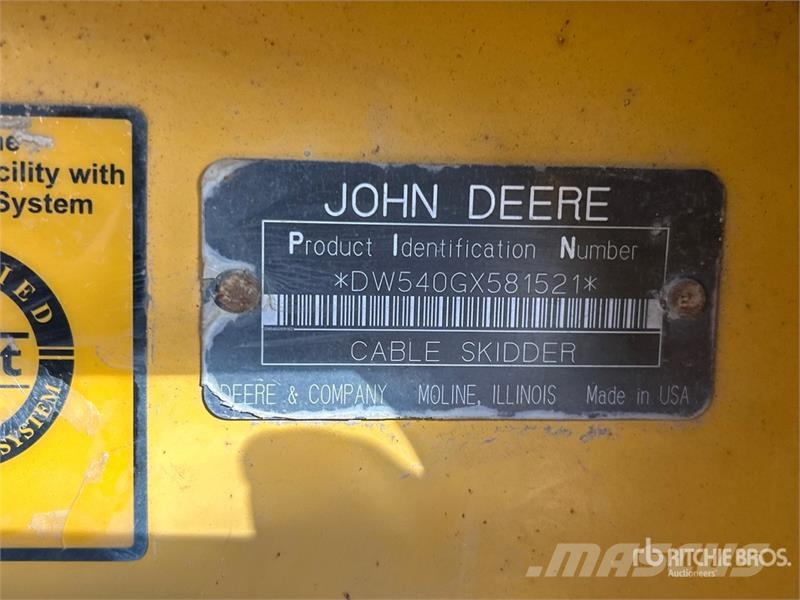 John Deere 540G 4x4 Skidder 목재스키더