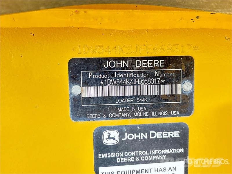 John Deere 544 K Wheel Loader Radlader