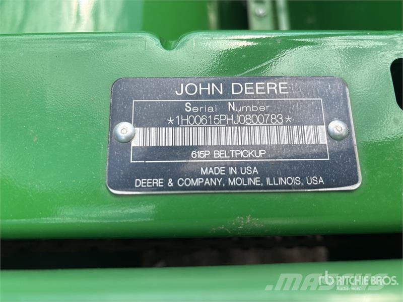 John Deere 615P 15 ft Combine Pickup Header 콤바인 헤드