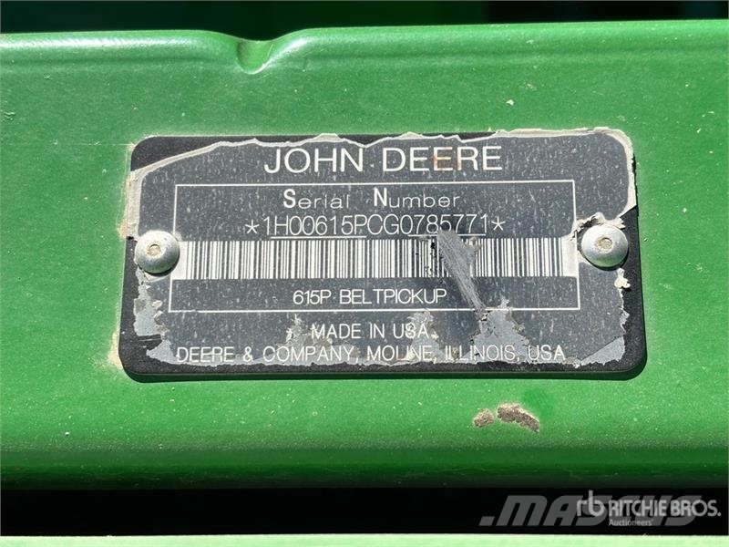 John Deere 615P 15 ft Belt Combine Pickup Header Erntevorsätze