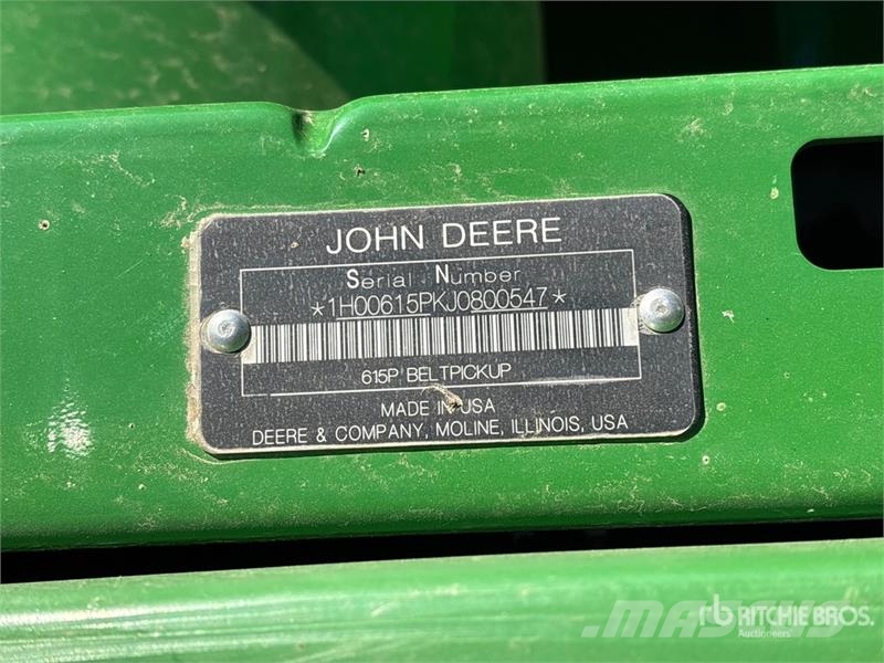 John Deere 615P 15 ft Combine Pickup Header Cabeçotes de colheitadeira