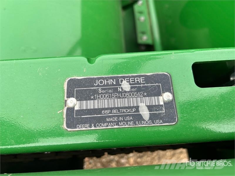 John Deere 615P 15 ft Combine Pickup Header Derliaus nuėmimo kombainų galvos