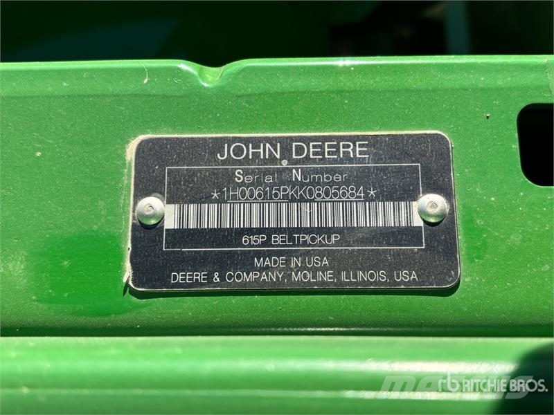 John Deere 615P 15 ft Belt Combine Pickup Header Combine capete pentru culegatoare