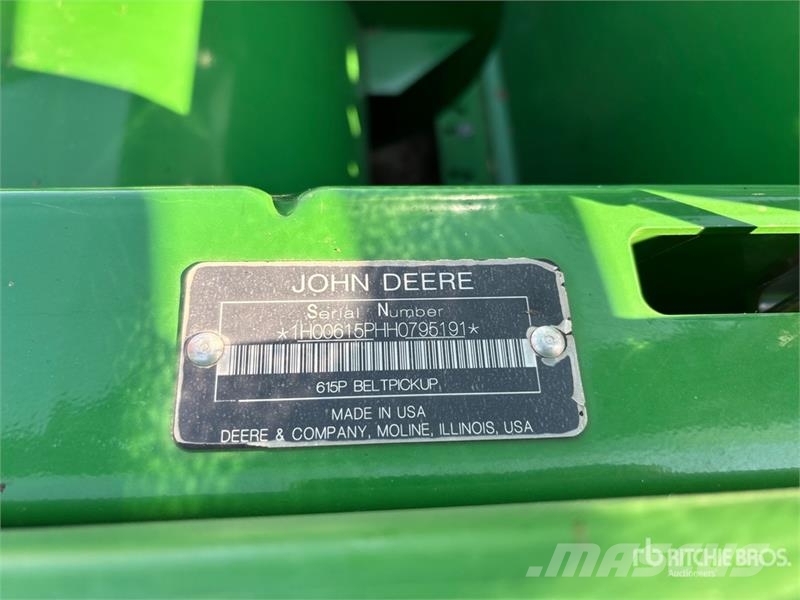 John Deere 615P 15 ft Combine Pickup Header Cabezales de cosechadoras combinadas