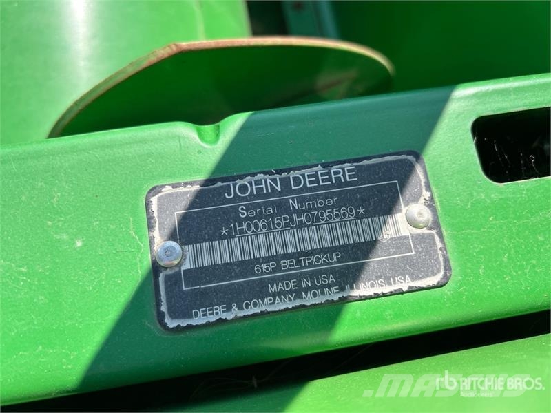 John Deere 615P 15 ft Combine Pickup Header 콤바인 헤드