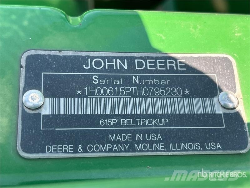 John Deere 615P 15 ft Combine Pickup Header Cabezales de cosechadoras combinadas