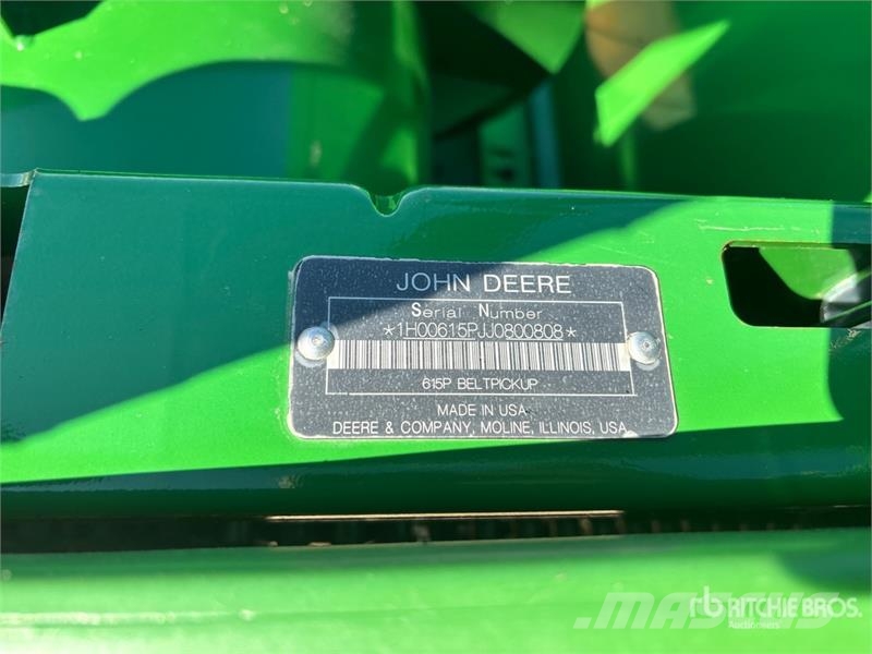 John Deere 615P 15 ft Combine Pickup Header رؤوس الحصادات الدراسات