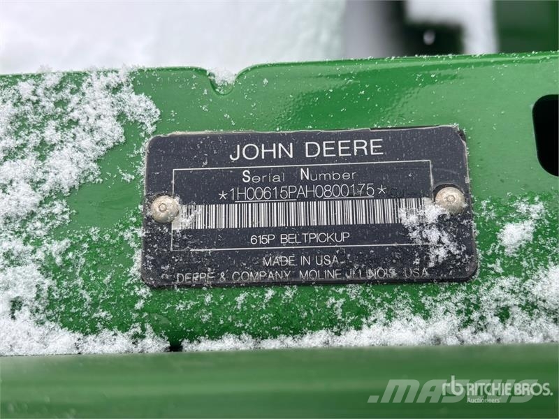 John Deere 615P 15 ft Belt Combine Pickup Header Skärbord