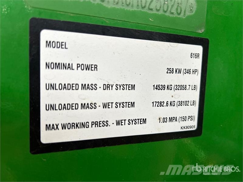 John Deere 616R 120 ft 4x4 High Clearance Self-Propelled Spra Pulverizadores autopropulsados