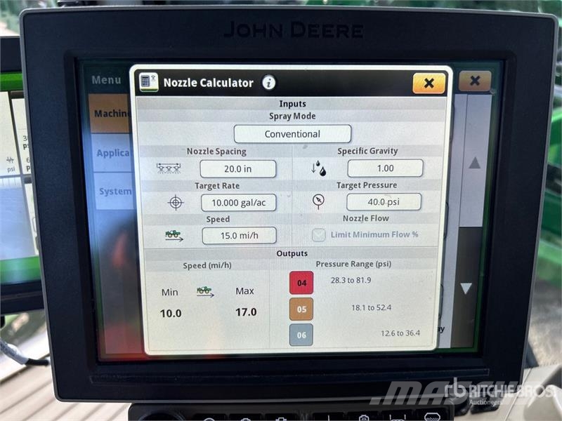 John Deere 616R 120 ft 4x4 High Clearance Self-Propelled Spra Самохідні обприскувачі